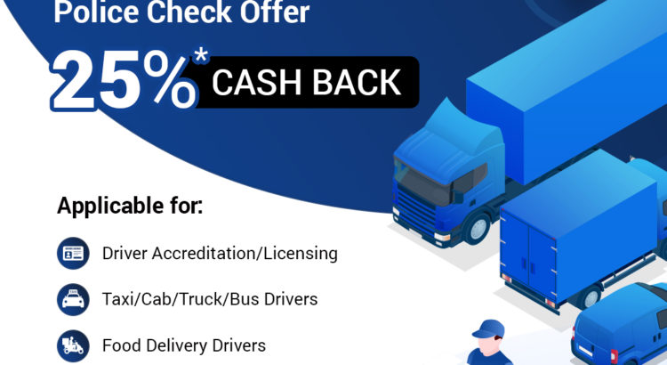 25% OFF on Transportation Industry Police Check Application